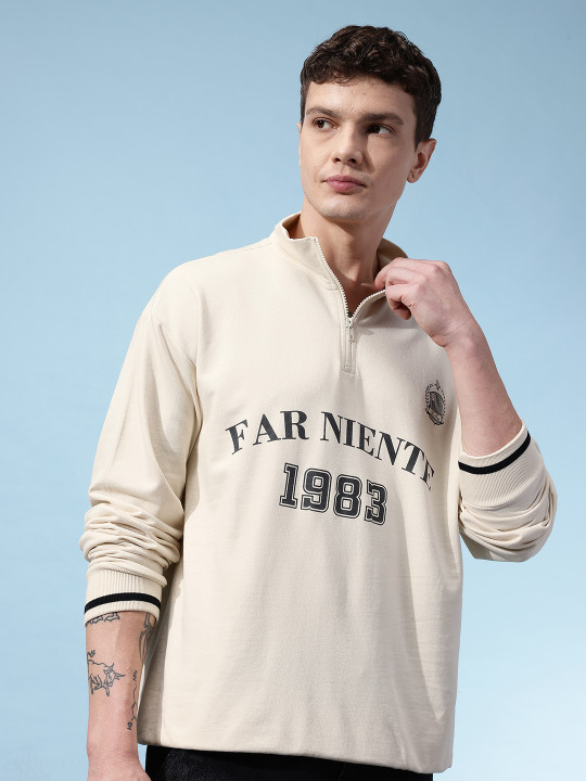 Printed Terry Relaxed Sweatshirt