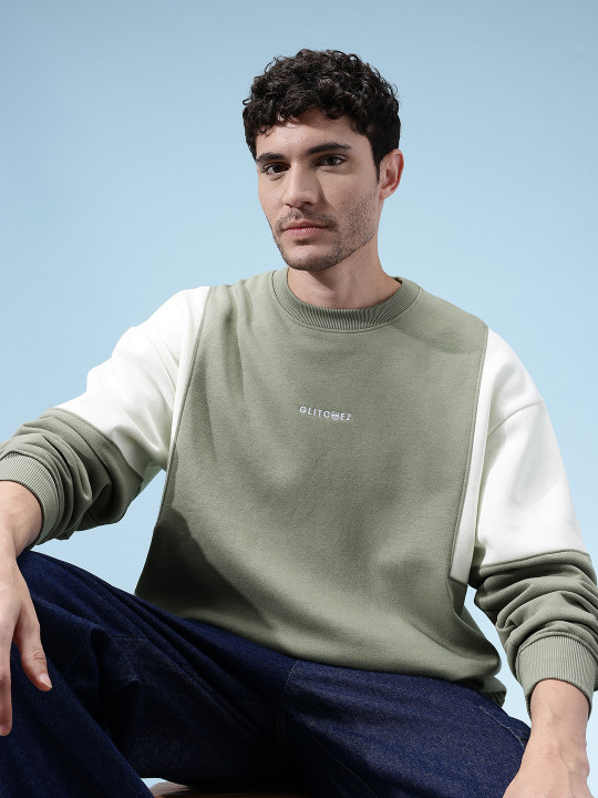 Drop-Shoulder Sleeves Sweatshirt